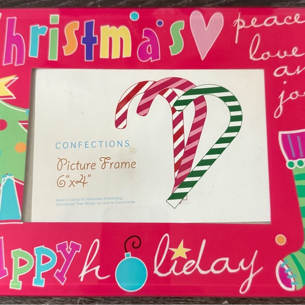 Red and Green Holiday Picture Frame